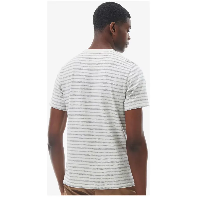 BARBOUR BILLINGHAM PIQUE T-SHIRT MTS1167 White Smoke