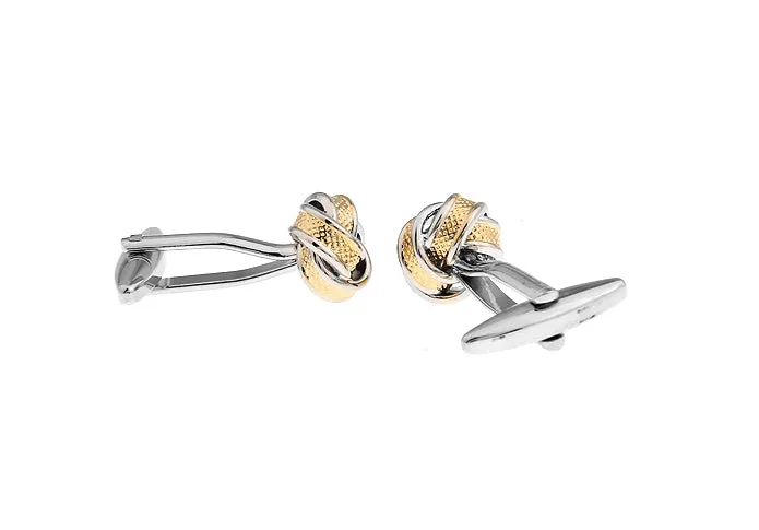 Bedford Gold & Silver Knot Cufflinks