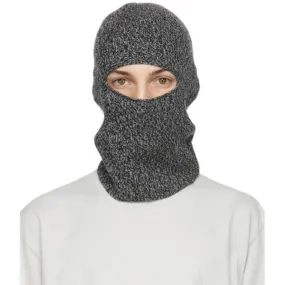 John Elliott Grey Wool and Cashmere Balaclava
