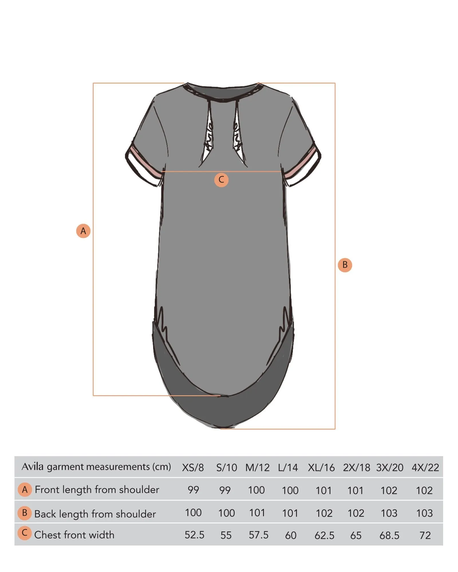Maxine T-Dress - Grey Marle