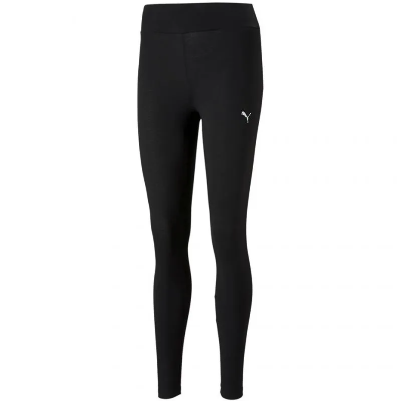 Puma Women's Black ESS Leggings – Comfort Fit with High Cotton Blend