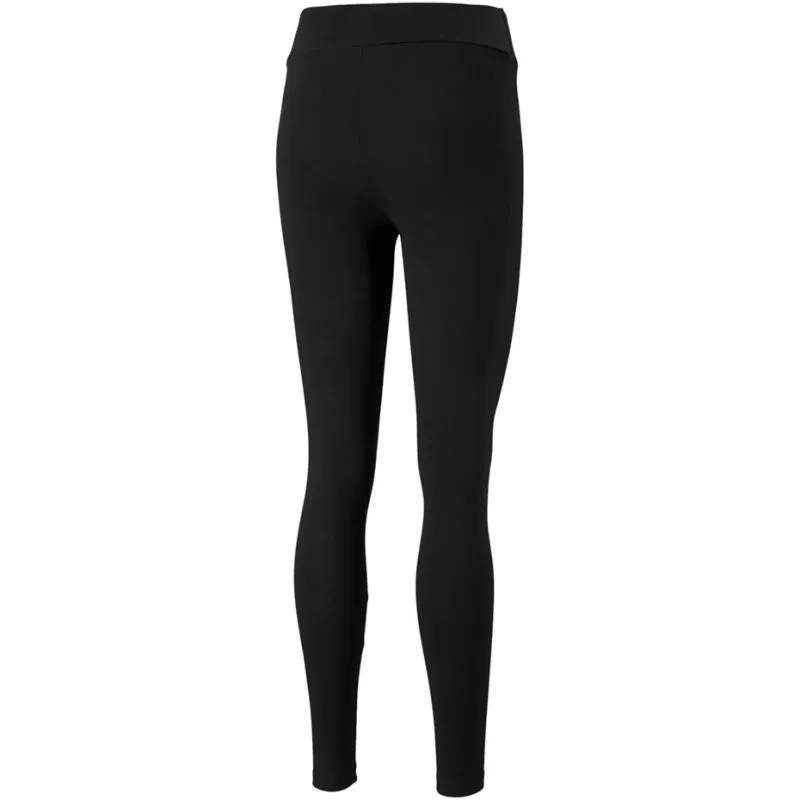 Puma Women's Black ESS Leggings – Comfort Fit with High Cotton Blend