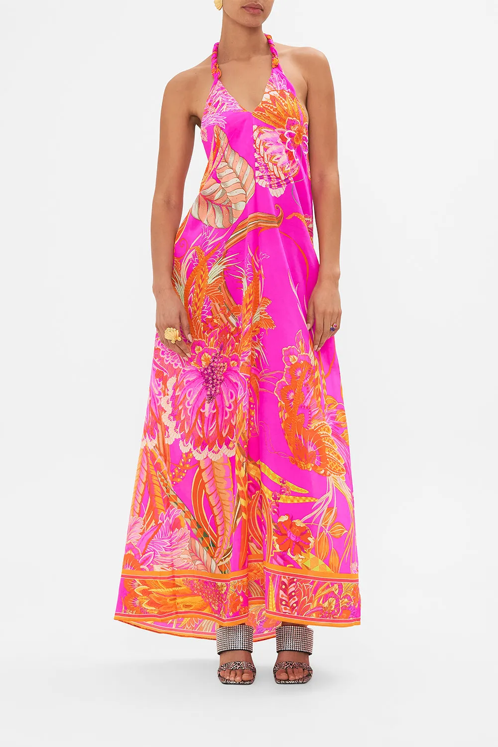 SPLIT NECK TIE BACK DRESS A HEART THAT FLUTTERS