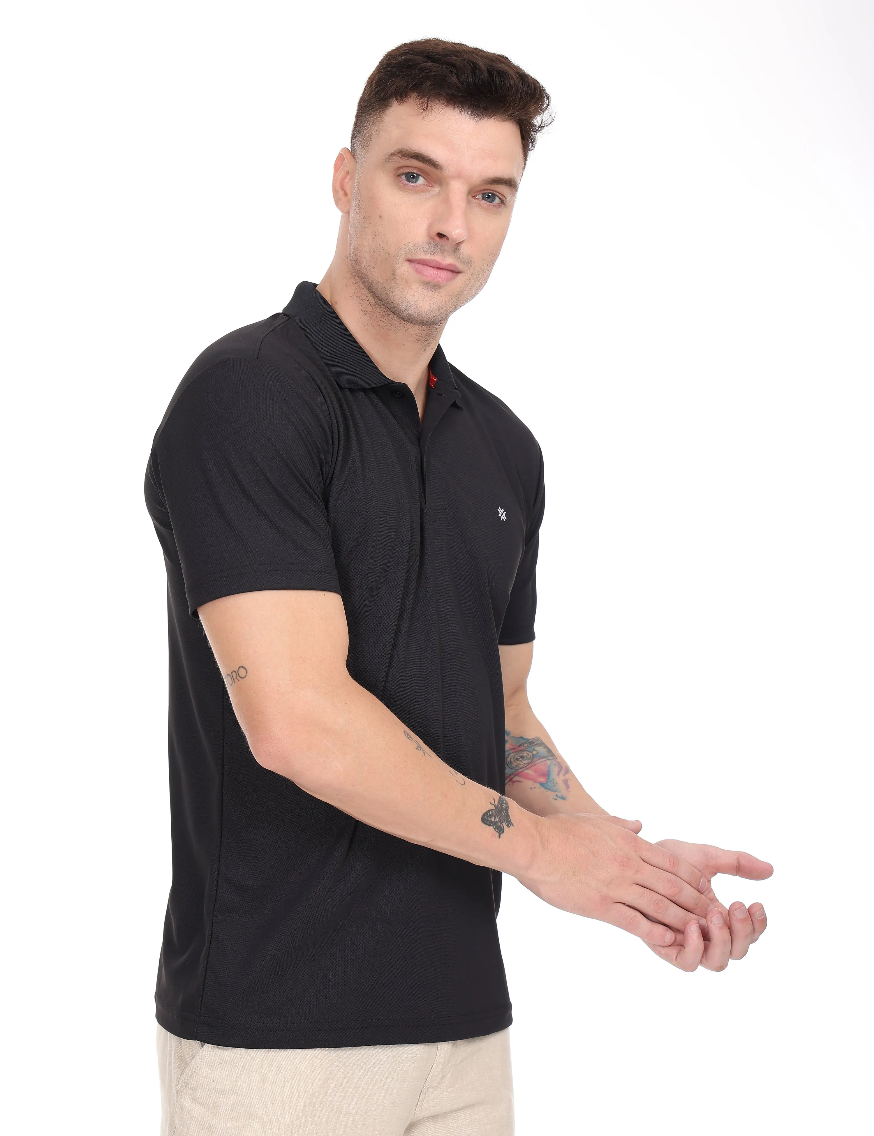 Zest Black Color T Shirt - 53007